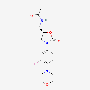 Structura chimică 2D a Linezolidum