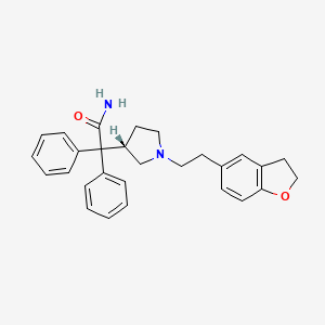 Structura chimică 2D a Darifenacin