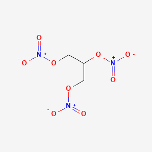 Structura chimică 2D a Glyceryl Trinitrate