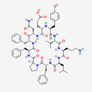 Structura chimică 2D a Tyrothricin