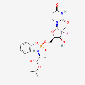 Structura chimică 2D a Combinatii (sofosbuvirum+velpatasvirum)