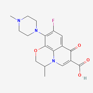 Structura chimică 2D a Ofloxacinum