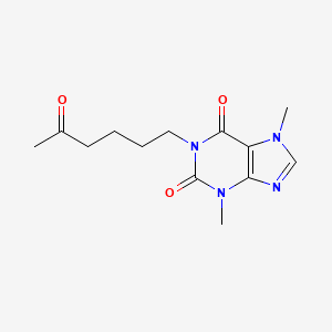 Structura chimică 2D a Pentoxifylline