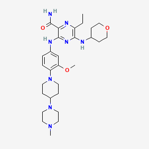 Structura chimică 2D a Gilteritinib
