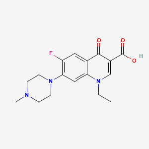 Structura chimică 2D a Pefloxacinum