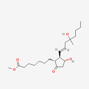 Structura chimică 2D a Misoprostol
