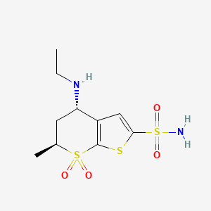 Structura chimică 2D a Dorzolamidum