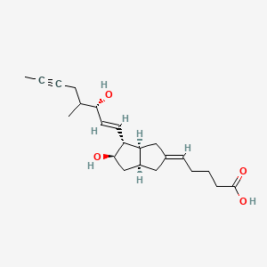 Structura chimică 2D a Iloprost