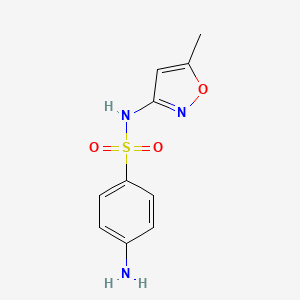 Structura chimică 2D a Sulfamethoxazolum + Trimethoprimum