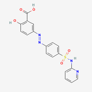 Structura chimică 2D a Sulfasalazine