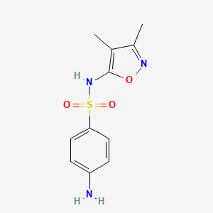 Structura chimică 2D a Sulfafurazolum