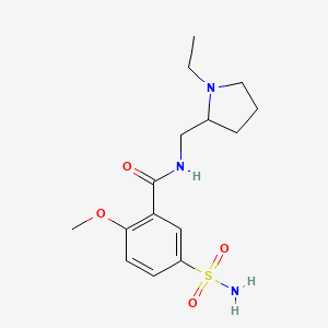 Structura chimică 2D a Sulpiridum