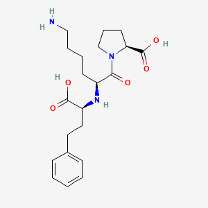 Structura chimică 2D a Lisinopril
