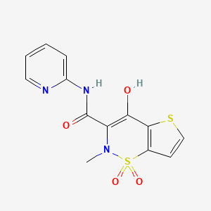 Structura chimică 2D a Tenoxicamum