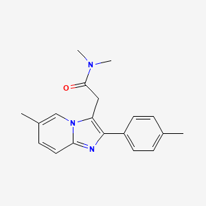 Structura chimică 2D a Zolpidemum