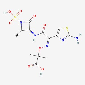 Structura chimică 2D a Aztreonamum+avibactamum