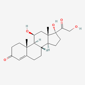 Structura chimică 2D a Hydrocortisone