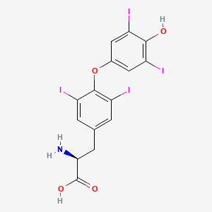 Structura chimică 2D a Levothyroxinum