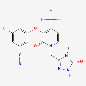 Structura chimică 2D a Doravirinum+lamivudinum+tenofovirum Disoproxil