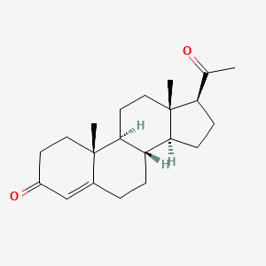 Structura chimică 2D a Progesterone
