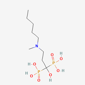 Structura chimică 2D a Acidum Ibandronicum