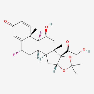 Structura chimică 2D a Fluocinolone Acetonide