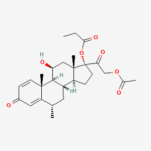 Structura chimică 2D a Methylprednisolone Aceponate