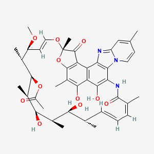 Structura chimică 2D a Rifaximin