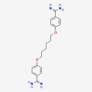 Structura chimică 2D a Hexamidinum