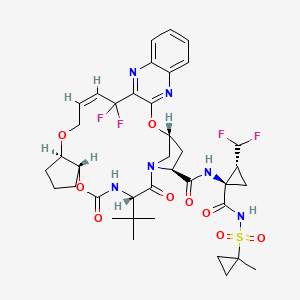 Structura chimică 2D a Combinatii (glecaprevirum+pibrentasvirum)
