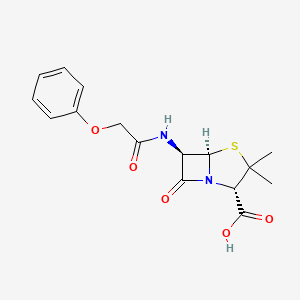 Structura chimică 2D a Phenoxymethylpenicillin
