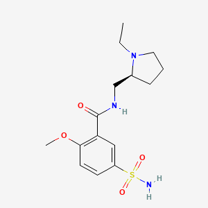 Structura chimică 2D a Levosulpiridum