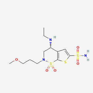 Structura chimică 2D a Brinzolamidum