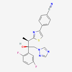 Structura chimică 2D a Isavuconazolum