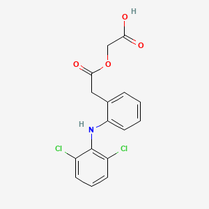 Structura chimică 2D a Aceclofenacum