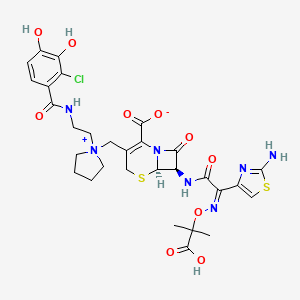 Structura chimică 2D a Cefiderocolum