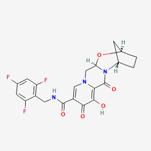 Structura chimică 2D a Bictegravirum+emtricitabinum+tenofovirum Alafenamid