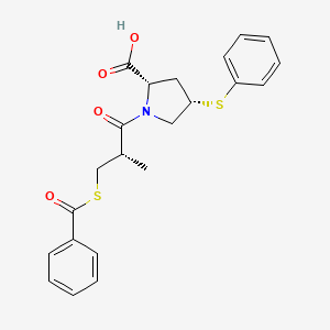 Structura chimică 2D a Zofenoprilum