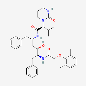 Structura chimică 2D a Lopinavirum+ritonavirum