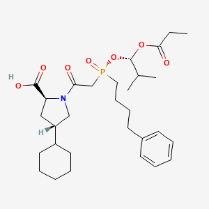 Structura chimică 2D a Fosinoprilum