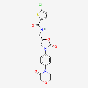 Structura chimică 2D a Rivaroxabanum