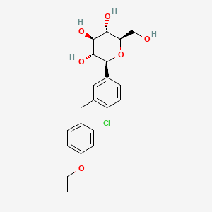 Structura chimică 2D a Dapagliflozin
